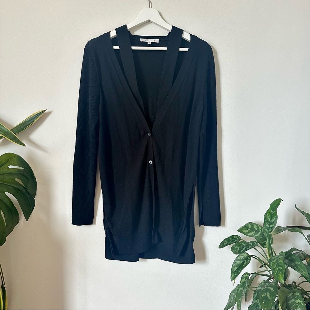 Dorothee Schumacher Black Wool Cardigan Size M